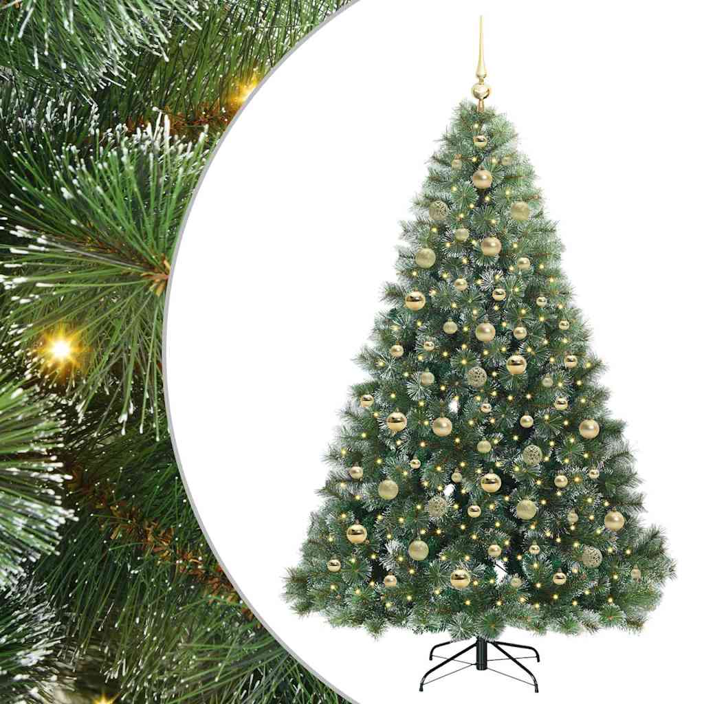 Sapin de Noël artificiel avec 300 LED Vert 210 cm PE et PVC - XIOS