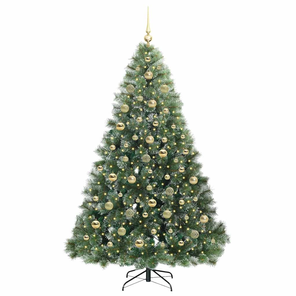 Sapin de Noël artificiel avec 300 LED Vert 210 cm PE et PVC - XIOS