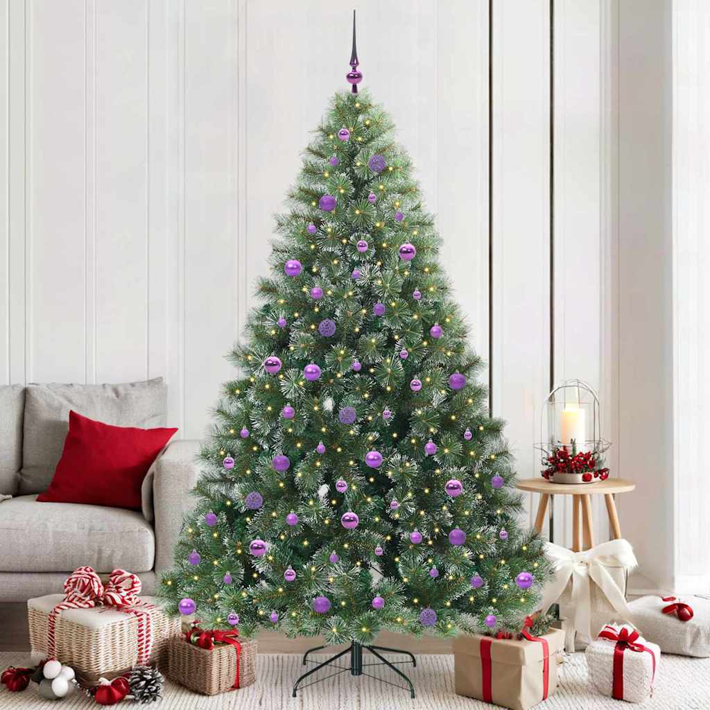 Sapin de Noël artificiel avec 300 LED Vert 210 cm PE et PVC - XIOS
