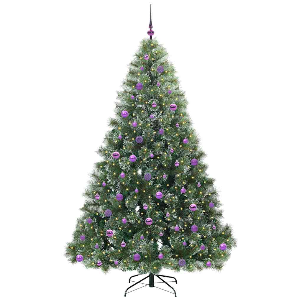 Sapin de Noël artificiel avec 300 LED Vert 210 cm PE et PVC - XIOS