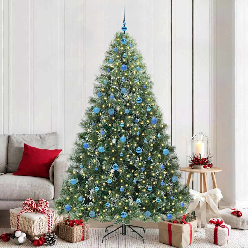 Sapin de Noël artificiel avec 300 LED Vert 210 cm PE et PVC - XIOS