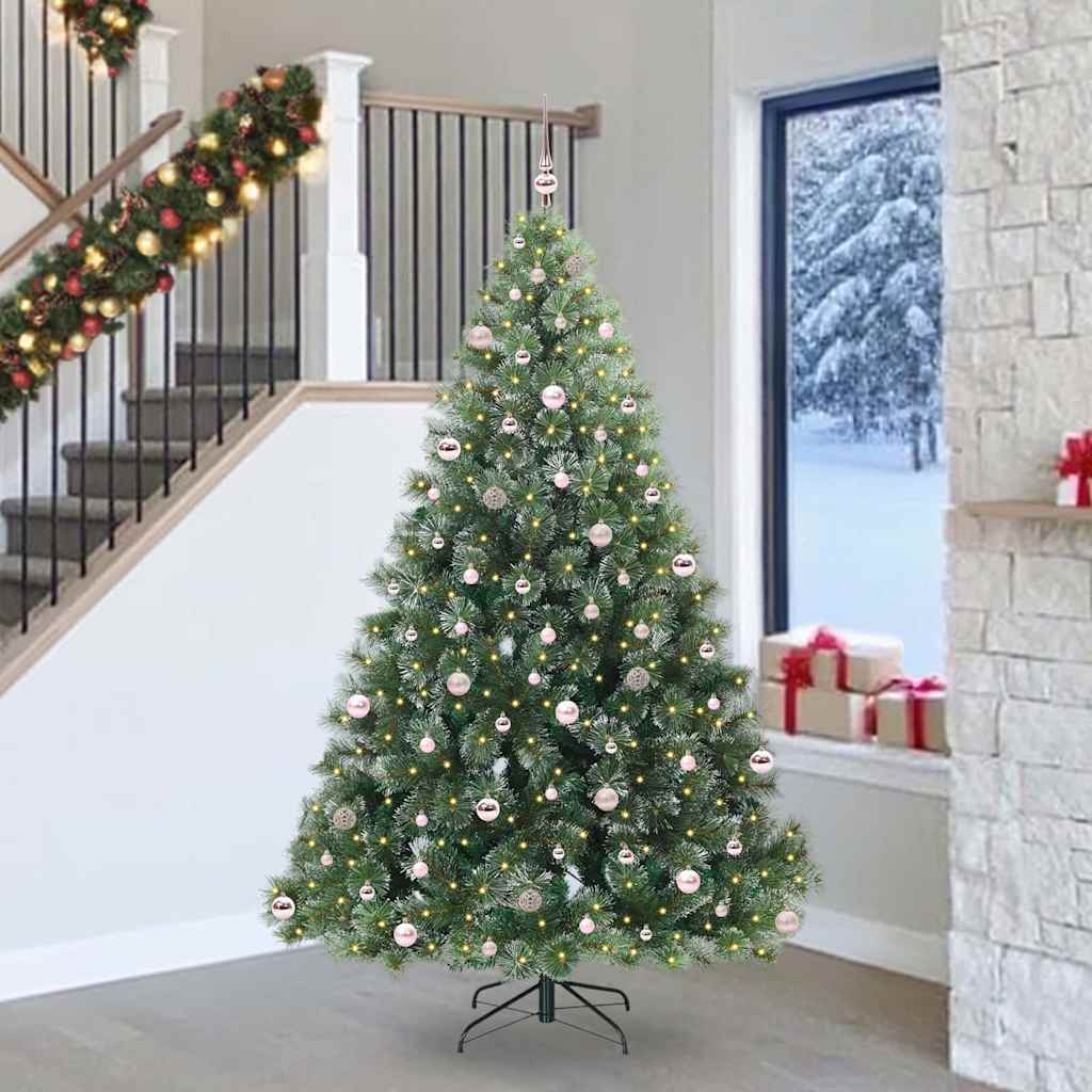 Sapin de Noël artificiel avec 300 LED Vert 240 cm PE et PVC - XIOS