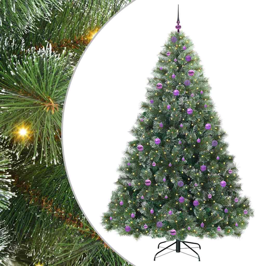 Sapin de Noël artificiel avec 300 LED Vert 240 cm PE et PVC - XIOS