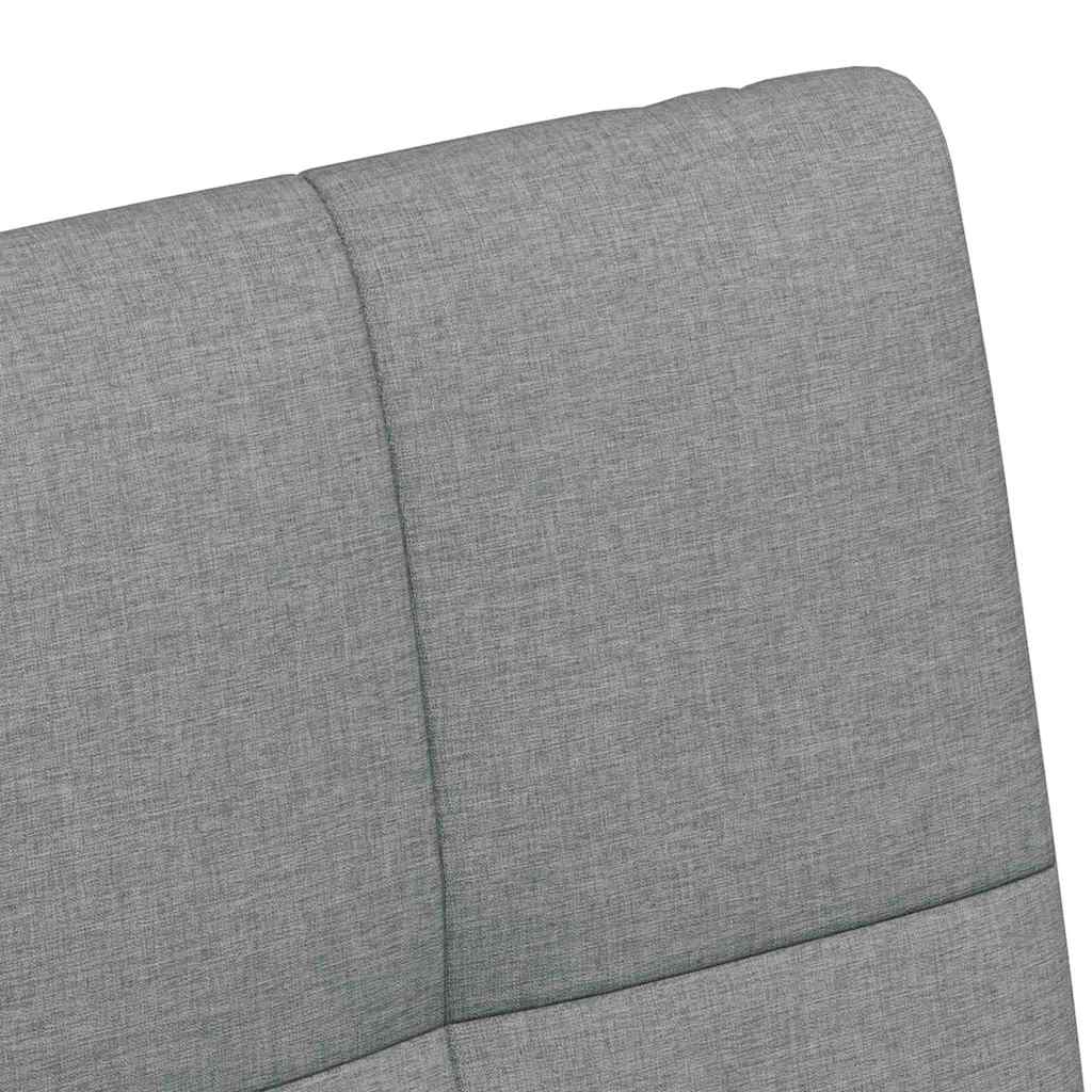 Chaises de Salle à Manger avec Roues 2 pcs Gris clair tissu - XIOS