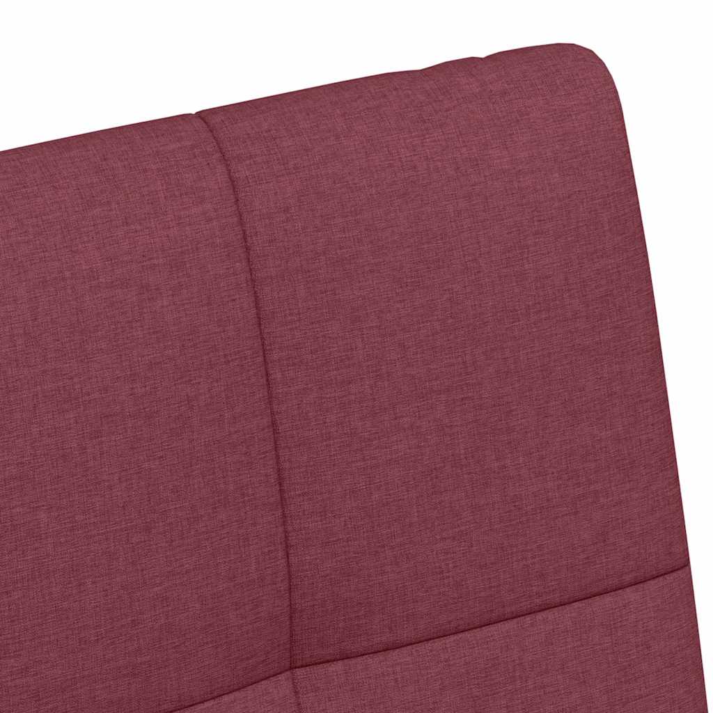 Chaises de Salle à Manger avec Roues 2 pcs Bordeaux tissu - XIOS