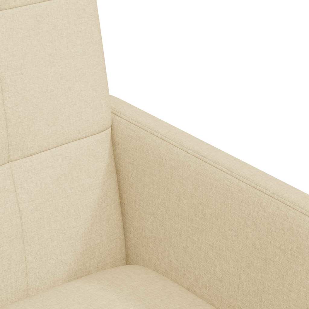 Chaises de Salle à Manger avec Roues 2 pcs Crème tissu - XIOS
