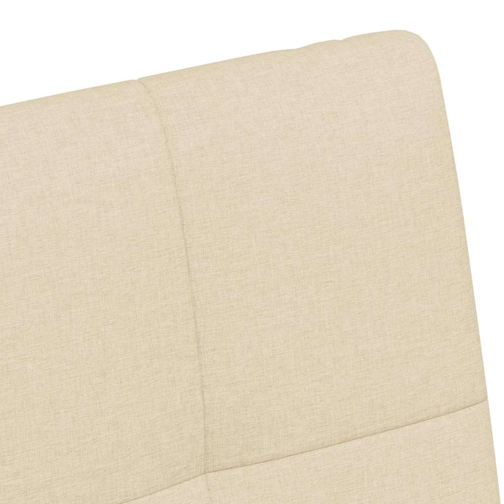 Chaises de Salle à Manger avec Roues 2 pcs Crème tissu - XIOS