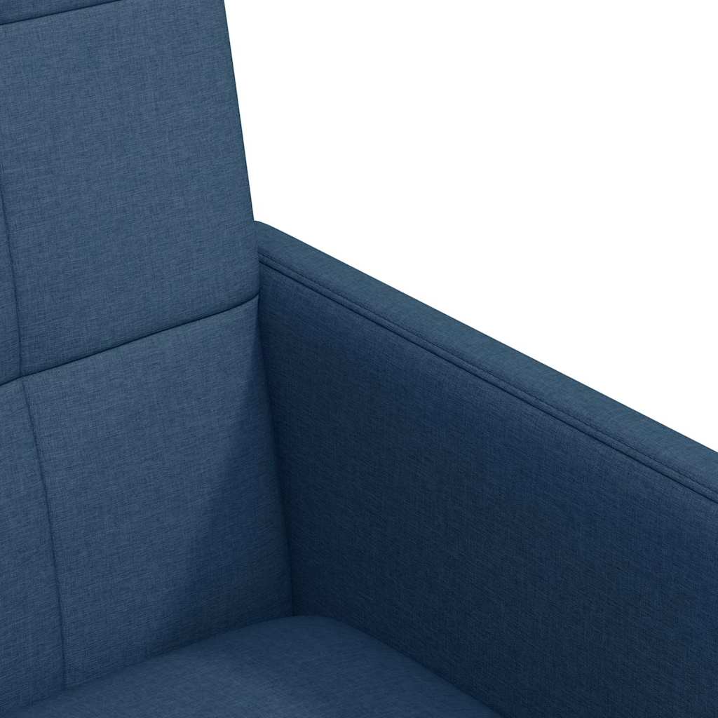 Chaises de Salle à Manger avec Roues 2 pcs Bleu 58 x 65 x 94 cm - XIOS