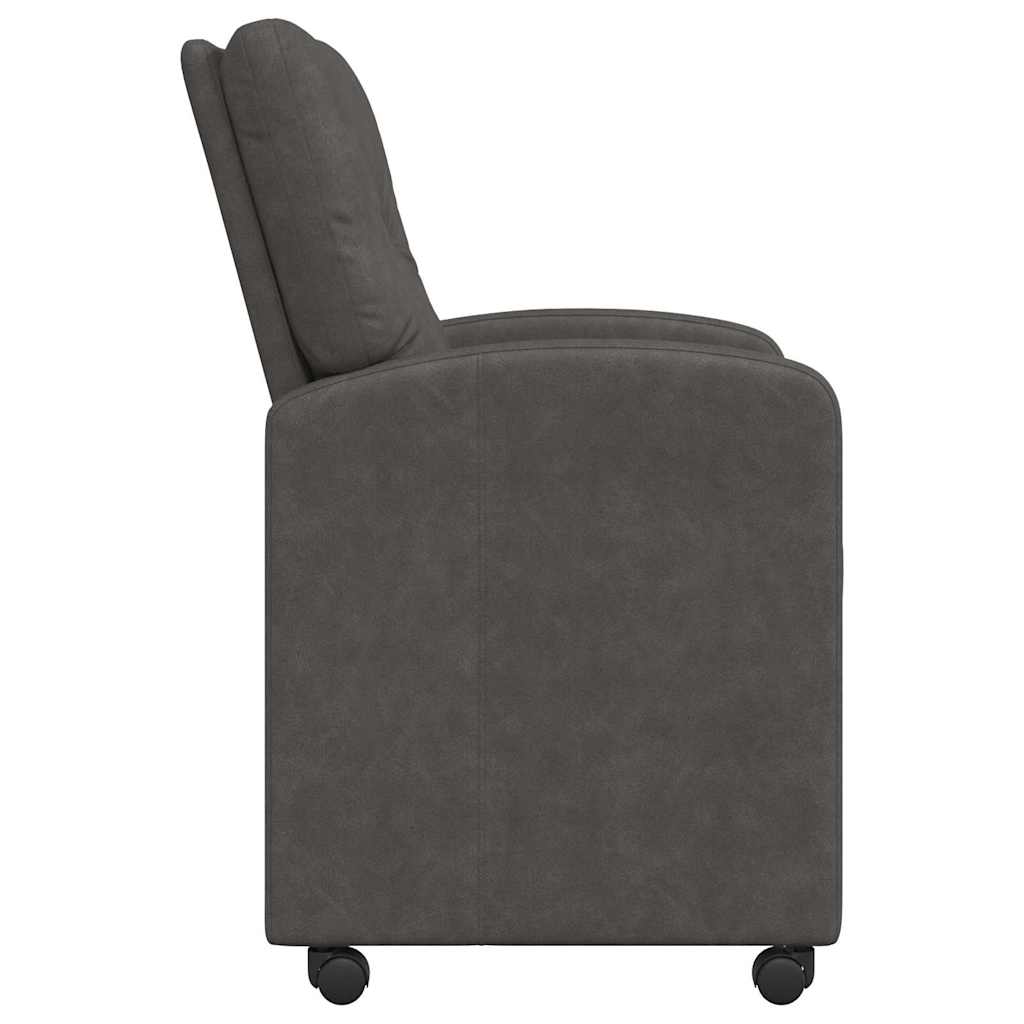 Chaises de Salle à Manger avec Roues 2 pcs Noir 57 x 67 x 95 cm - XIOS