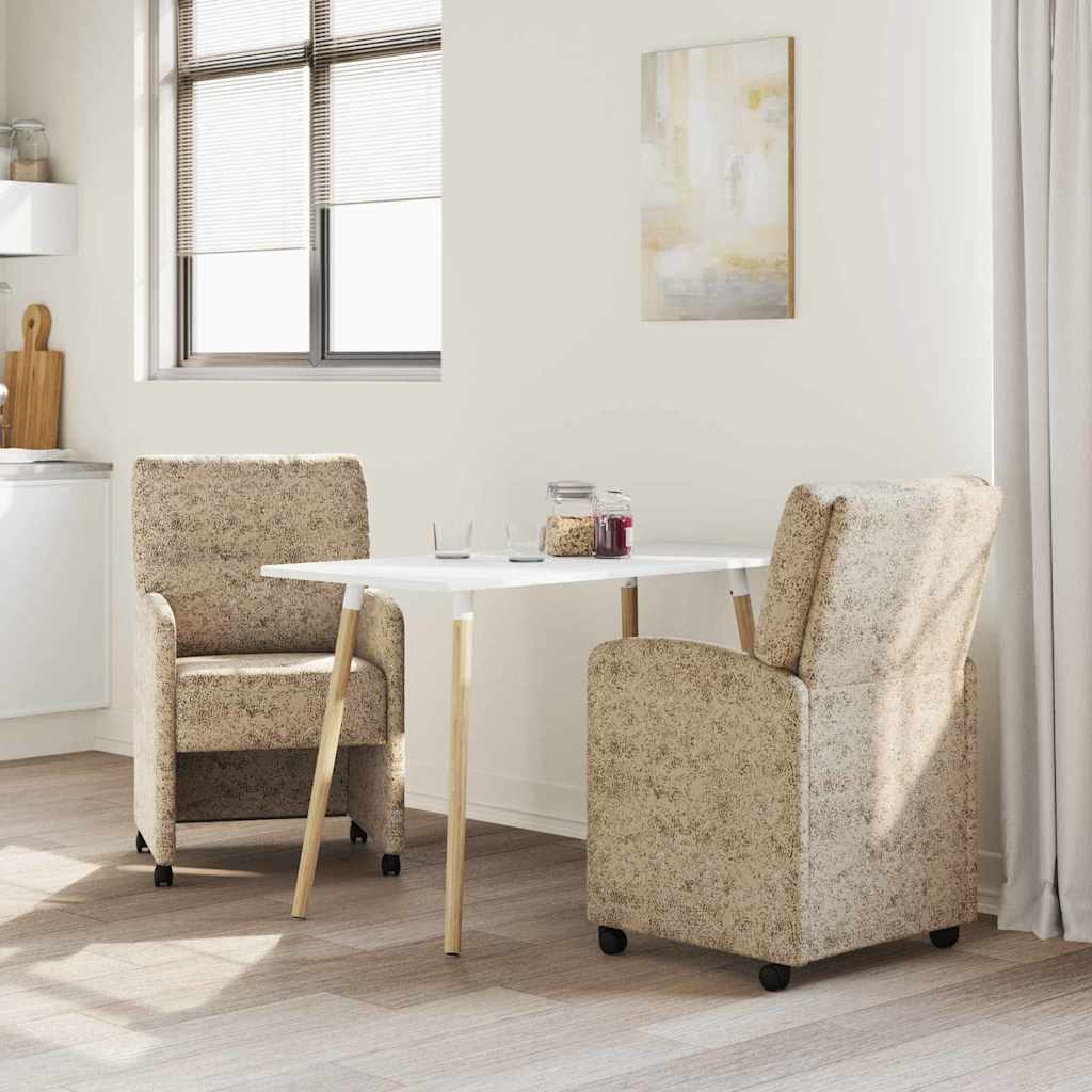 Chaises de Salle à Manger avec Roues 2 pcs Gris clair - XIOS