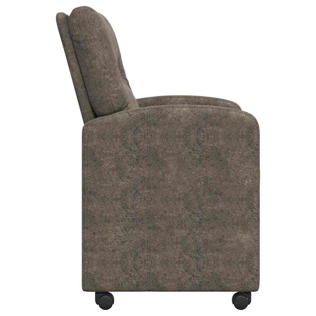 Chaises de Salle à Manger avec Roues 2 pcs Gris foncé - XIOS