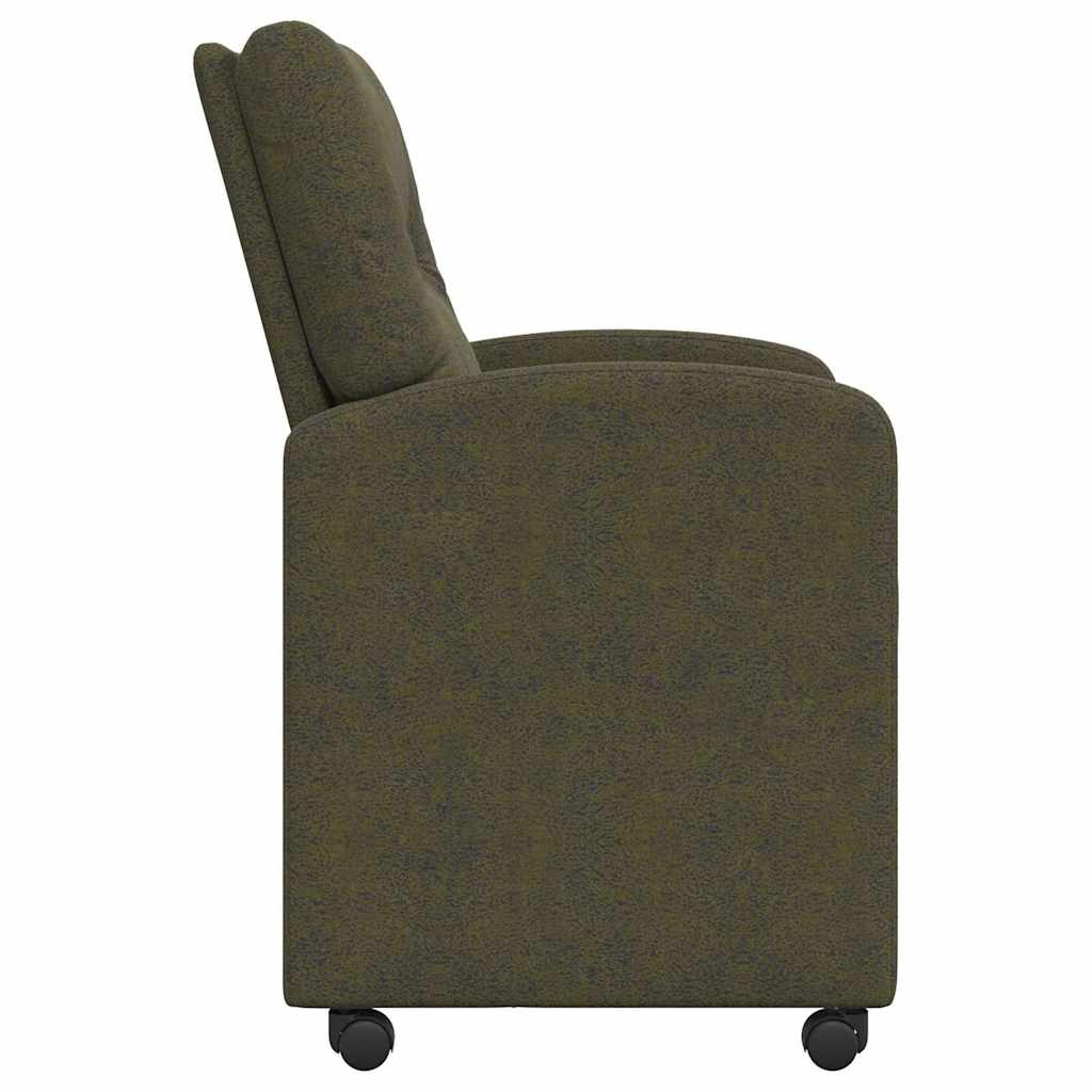 Chaises de Salle à Manger avec Roues 2 pcs Vert armée - XIOS