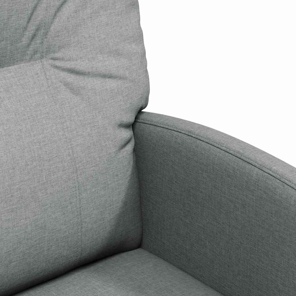 Chaises de Salle à Manger avec Roues 2 pcs Gris clair tissu - XIOS