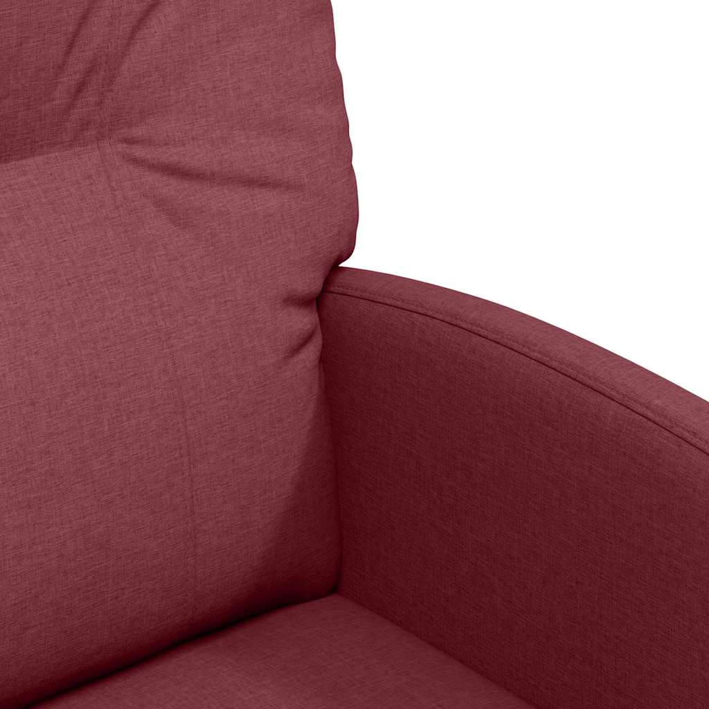 Chaises de Salle à Manger avec Roues 2 pcs Bordeaux tissu - XIOS