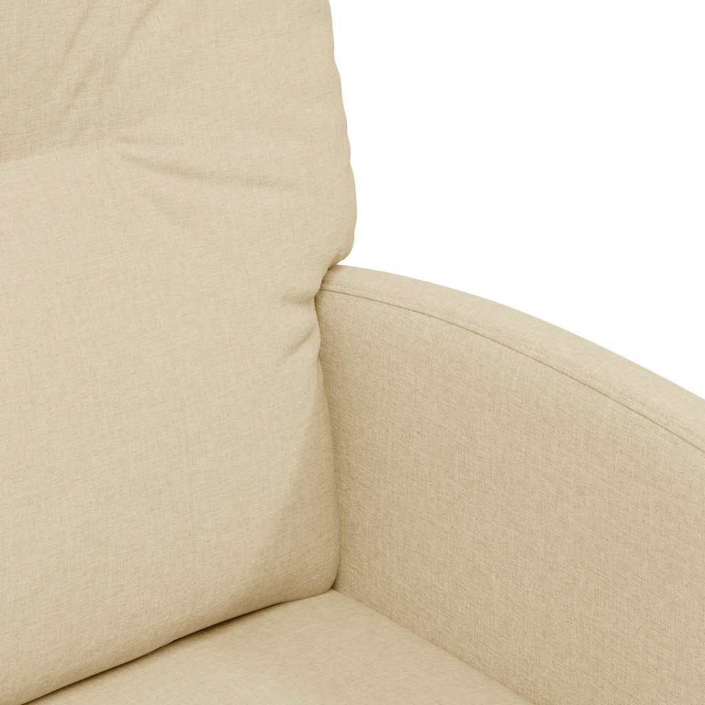 Chaises de Salle à Manger avec Roues 2 pcs Crème tissu - XIOS