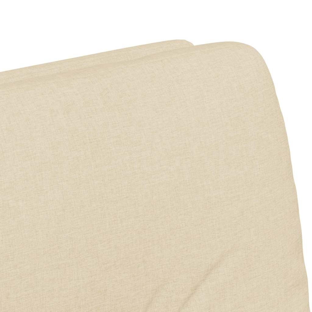 Chaises de Salle à Manger avec Roues 2 pcs Crème tissu - XIOS