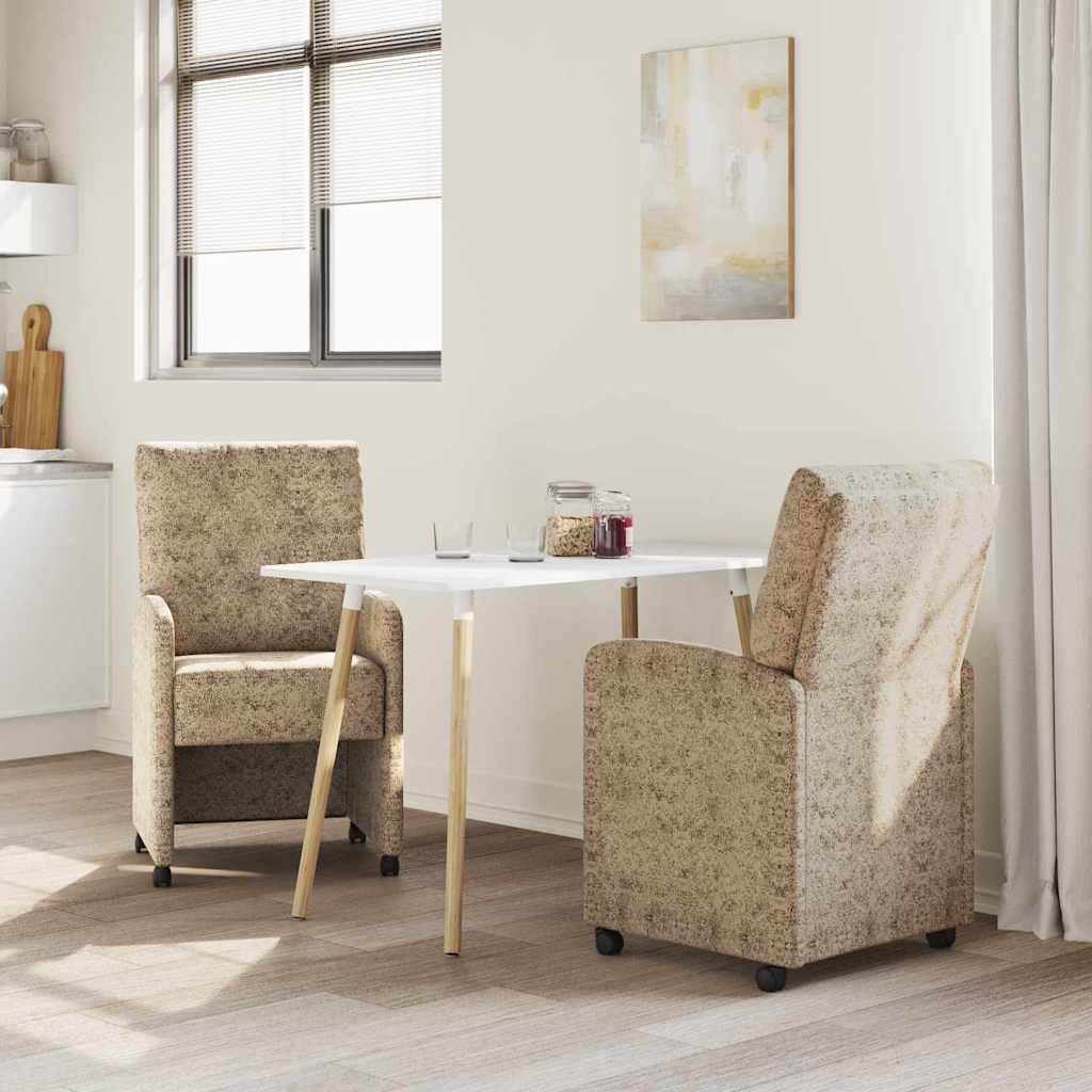Chaises de Salle à Manger avec Roues 2 pcs Gris clair - XIOS