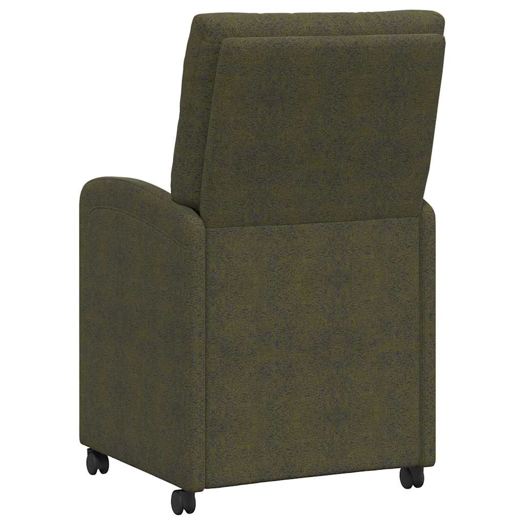Chaises de Salle à Manger avec Roues 2 pcs Vert armée - XIOS