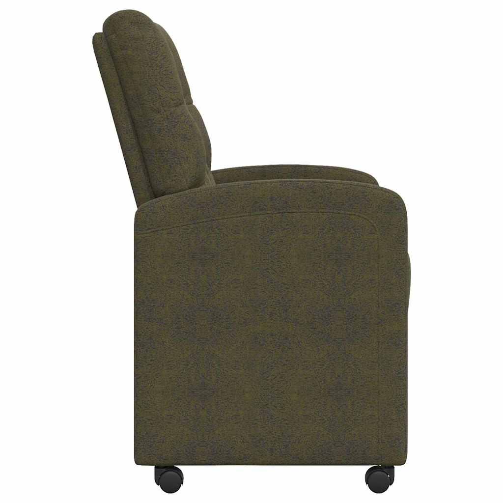Chaises de Salle à Manger avec Roues 2 pcs Vert armée - XIOS