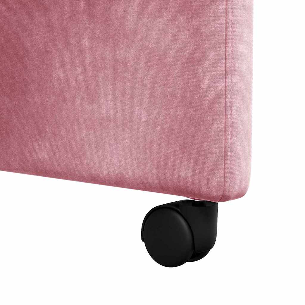 Chaises de Salle à Manger avec Roues 2 pcs Rose 58 x 67 x 97 cm - XIOS