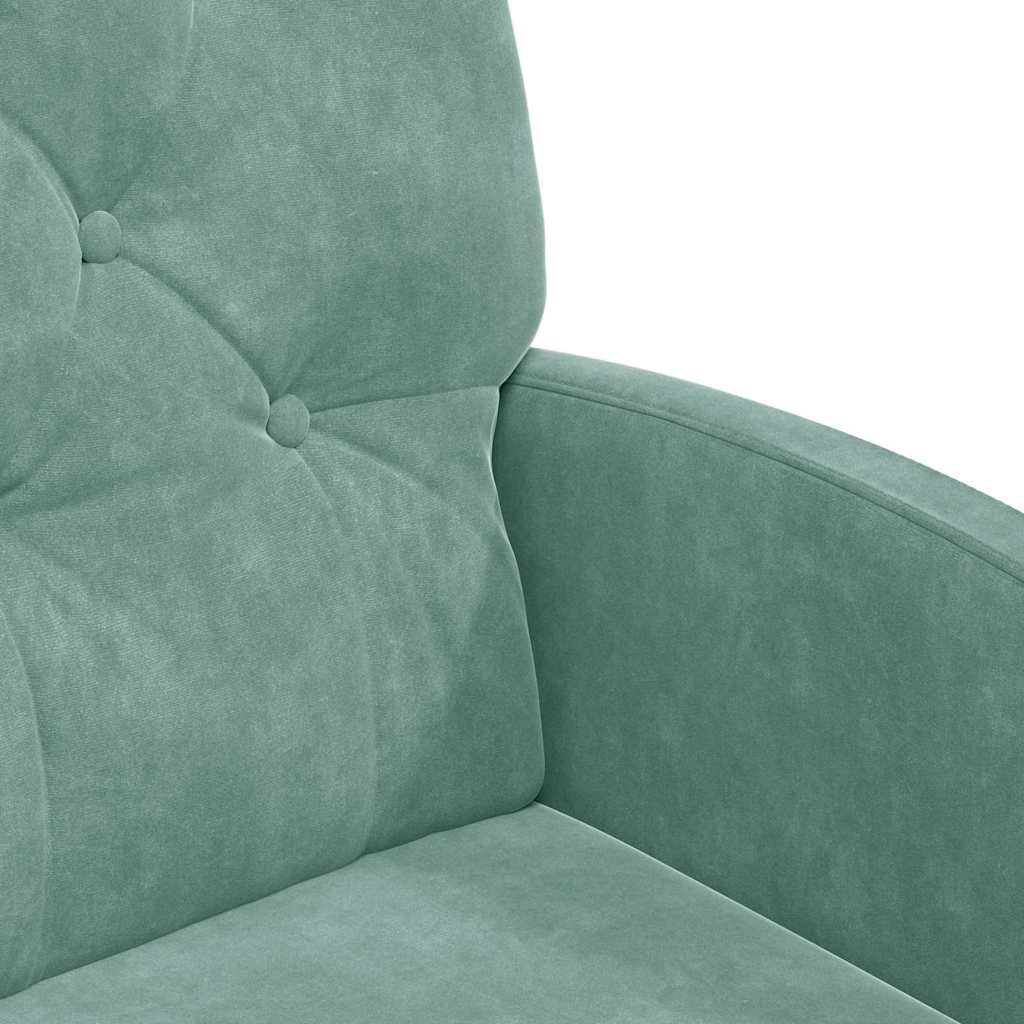 Chaises de Salle à Manger avec Roues 2 pcs Vert marin Velours - XIOS