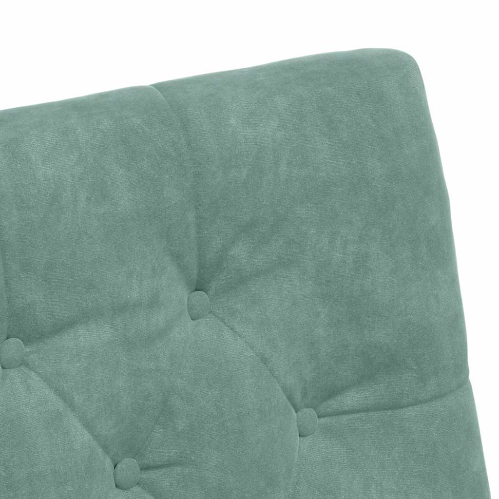 Chaises de Salle à Manger avec Roues 2 pcs Vert marin Velours - XIOS