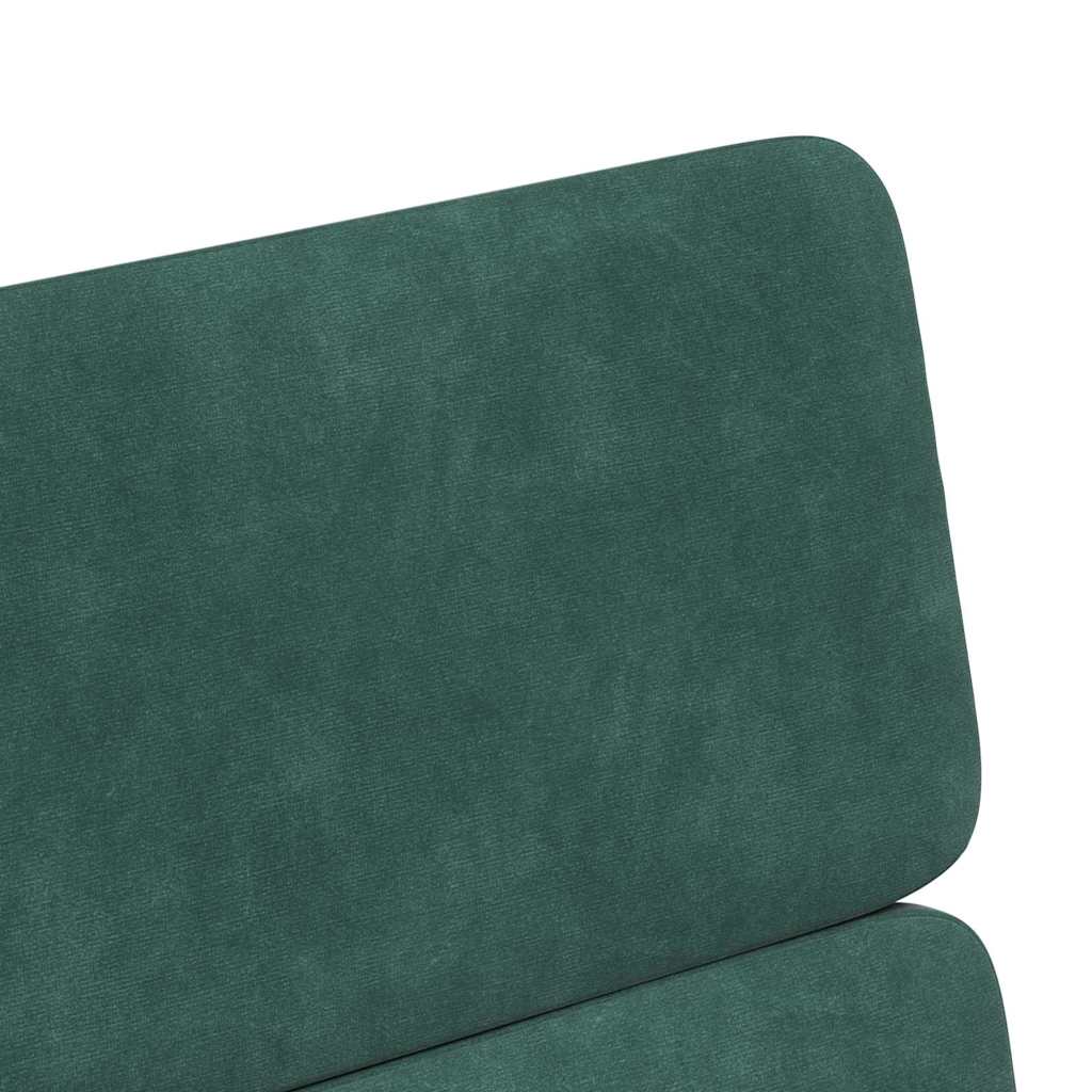Chaises de Salle à Manger avec Roues 2 pcs Vert foncé Velours - XIOS