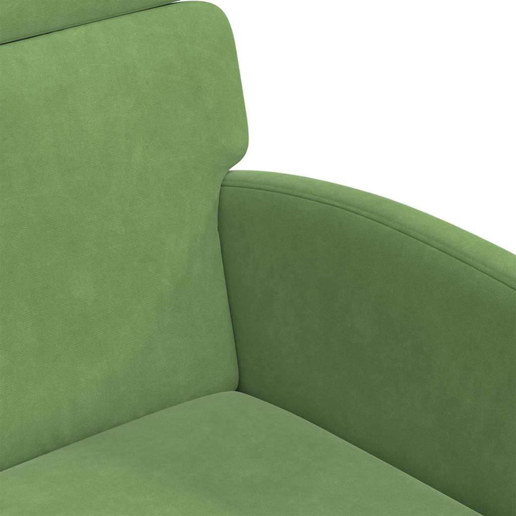 Chaises de Salle à Manger avec Roues 2 pcs Vert clair Velours - XIOS