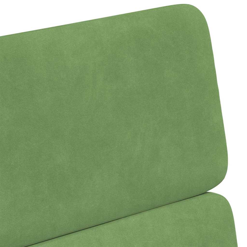 Chaises de Salle à Manger avec Roues 2 pcs Vert clair Velours - XIOS