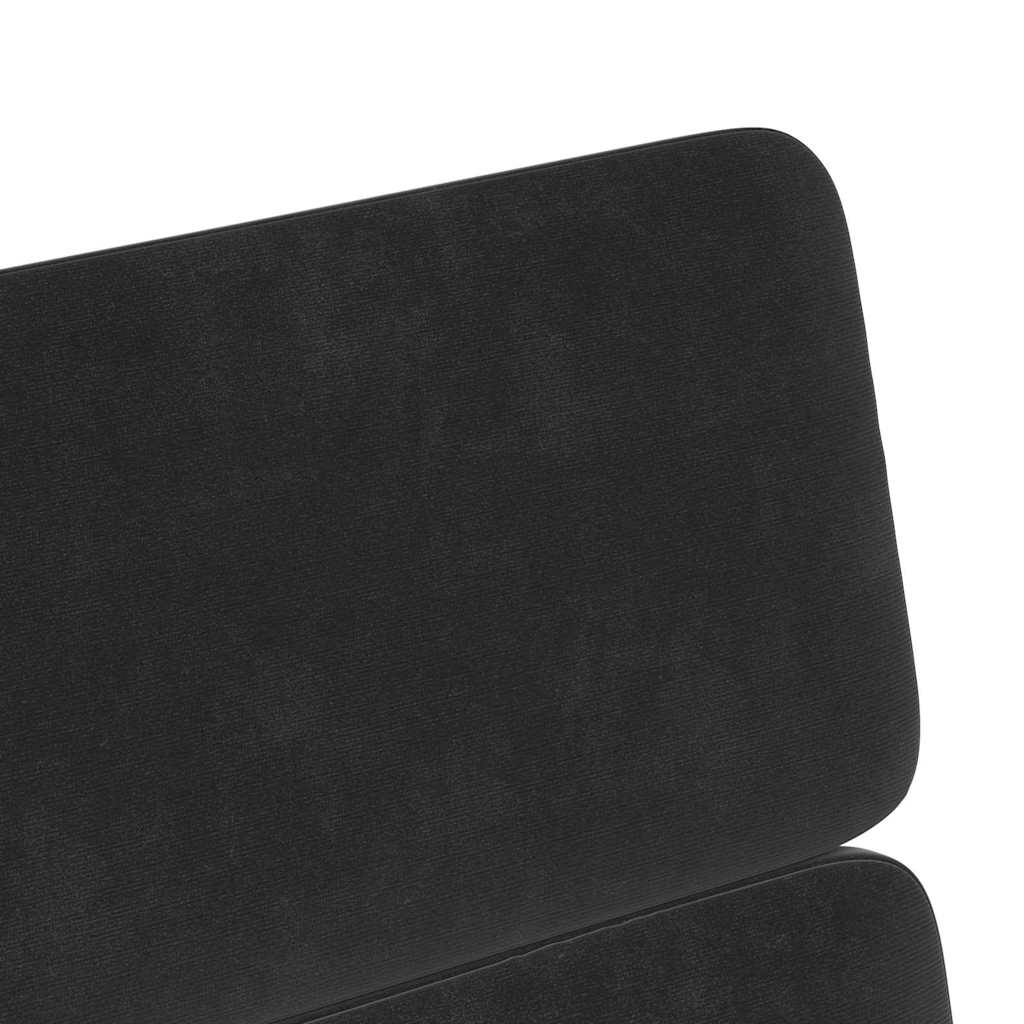 Chaises de Salle à Manger avec Roues 2 pcs Noir 58 x 65 x 98 cm - XIOS