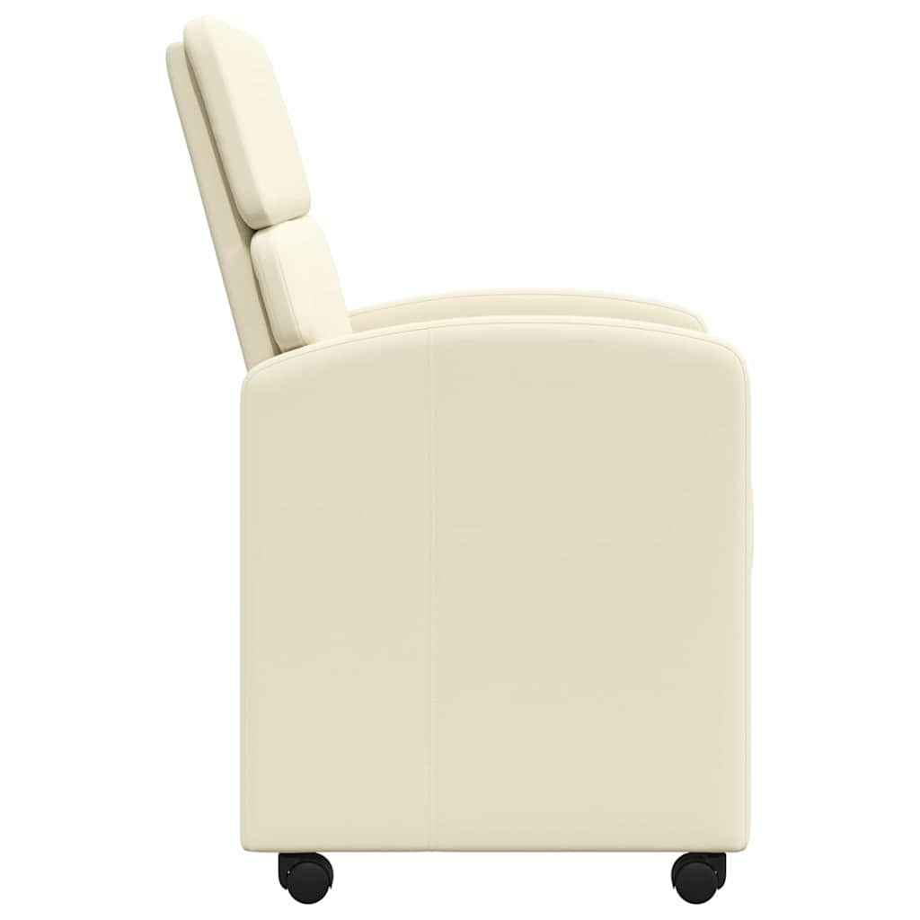 Chaises de Salle à Manger avec Roues avec des roues 2 pcs Crème - XIOS