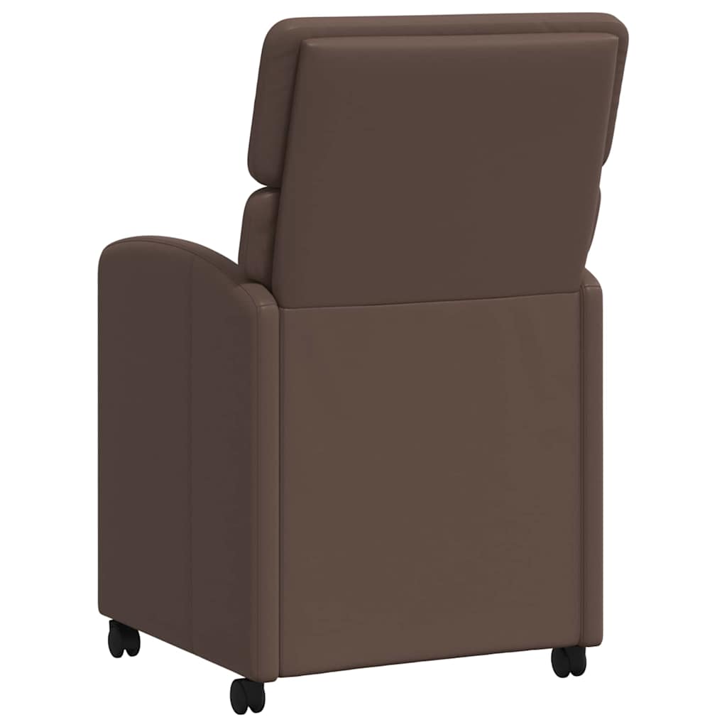 Chaises de Salle à Manger avec Roues 2 pcs Marron - XIOS