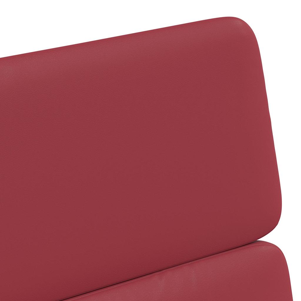 Chaises de Salle à Manger avec Roues 2 pcs Rouge bordeaux - XIOS