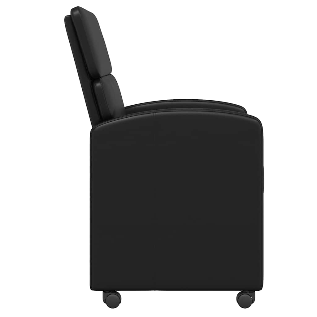 Chaises de Salle à Manger avec Roues 2 pcs Noir 58 x 65 x 98 cm - XIOS