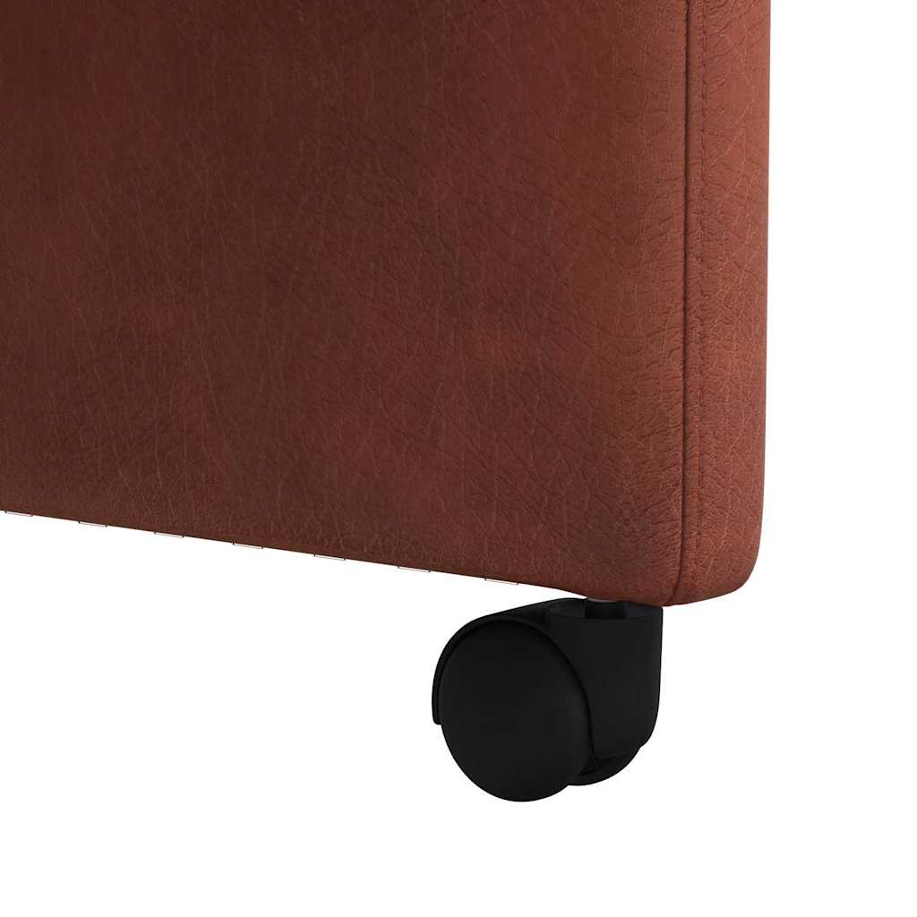 Chaises de Salle à Manger avec Roues 2 pc Simili cuir