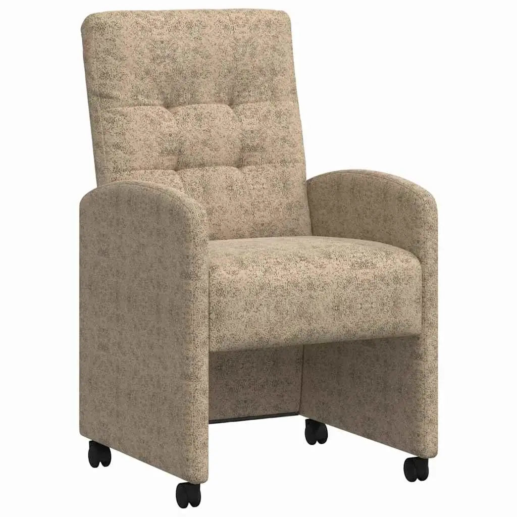 Chaises de Salle à Manger avec Roues 2 pc Cuir suédé faux - XIOS