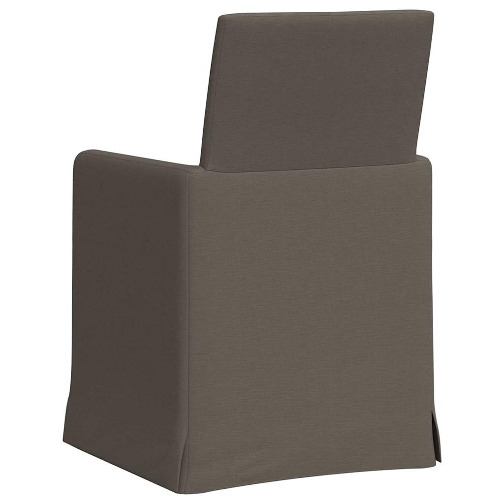 Chaises de salle à manger 2 pcs Gris clair 57 x 67 x 95 cm Lin - XIOS