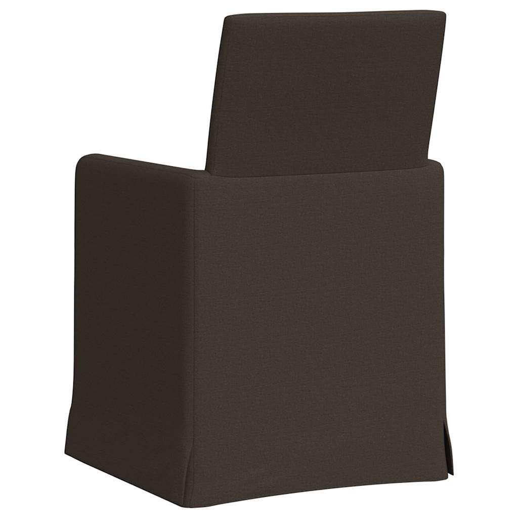 Chaises de salle à manger 2 pcs Gris foncé 57 x 67 x 95 cm Lin - XIOS