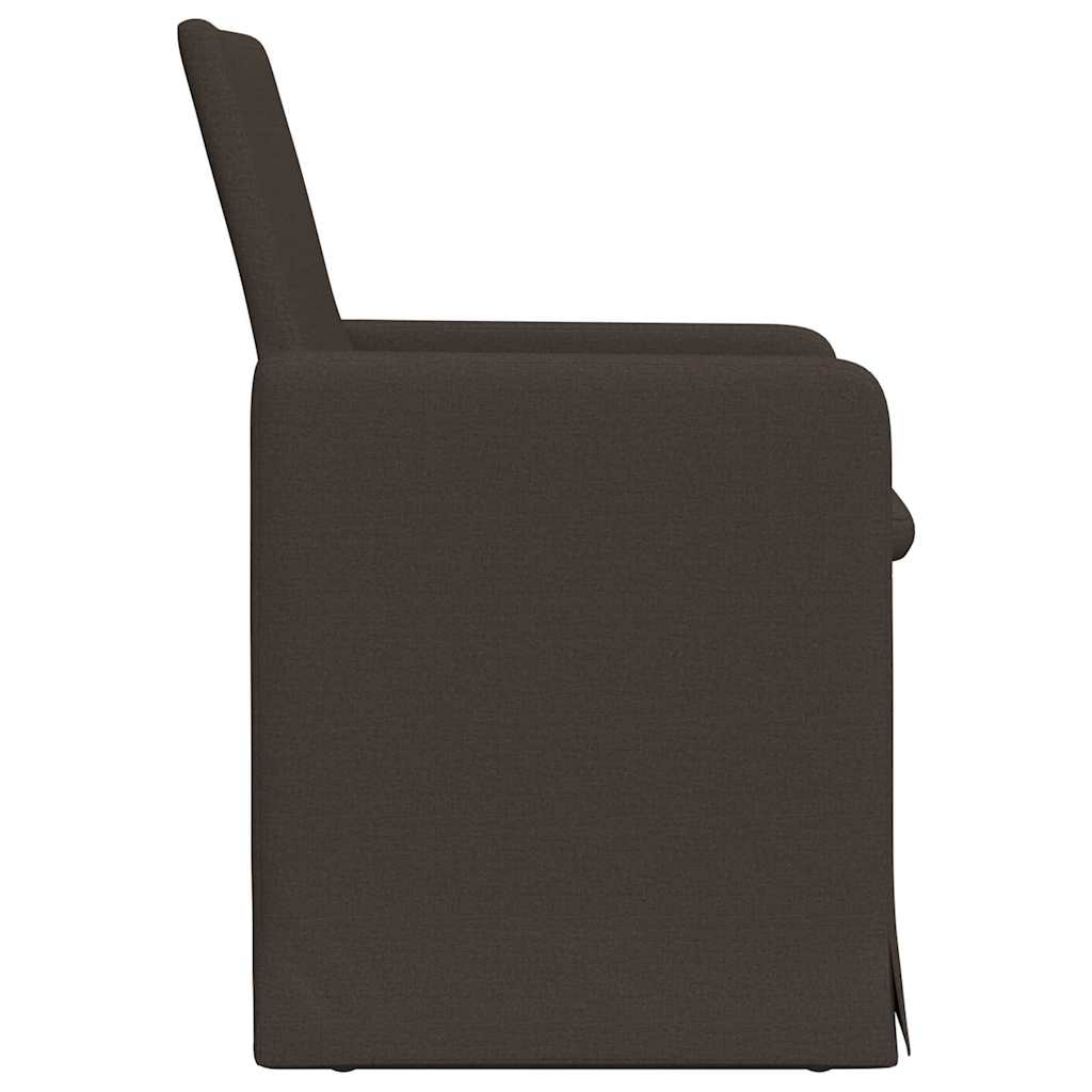 Chaises de salle à manger 2 pcs Gris foncé 57 x 67 x 95 cm Lin - XIOS