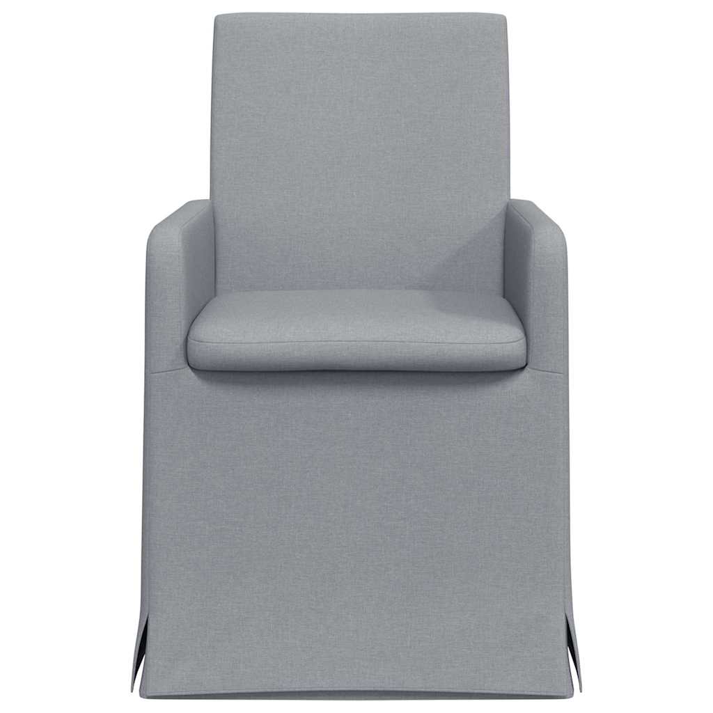 Chaises de salle à manger 2 pcs Gris clair 57 x 67 x 95 cm - XIOS