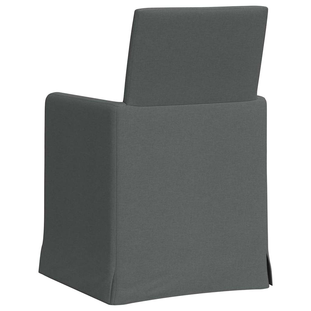 Chaises de salle à manger 2 pcs Gris foncé 57 x 67 x 95 cm - XIOS