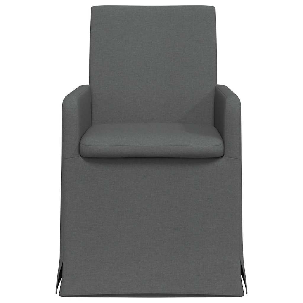Chaises de salle à manger 2 pcs Gris foncé 57 x 67 x 95 cm - XIOS