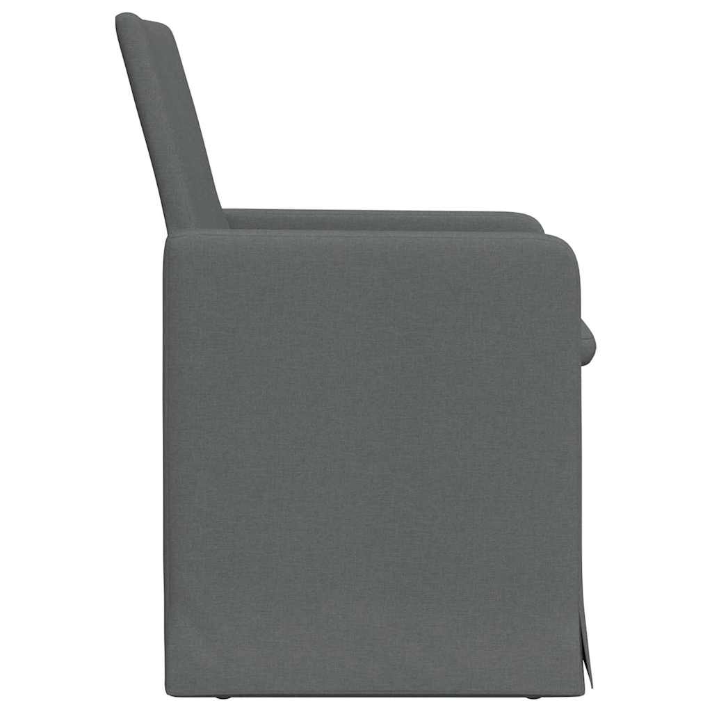 Chaises de salle à manger 2 pcs Gris foncé 57 x 67 x 95 cm - XIOS