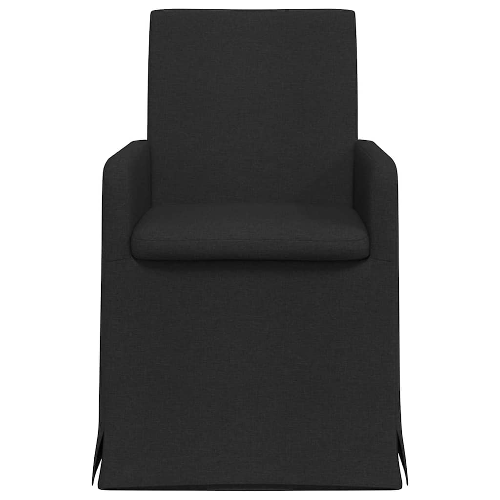 Chaises de salle à manger 2 pcs Noir 57 x 67 x 95 cm tissu - XIOS