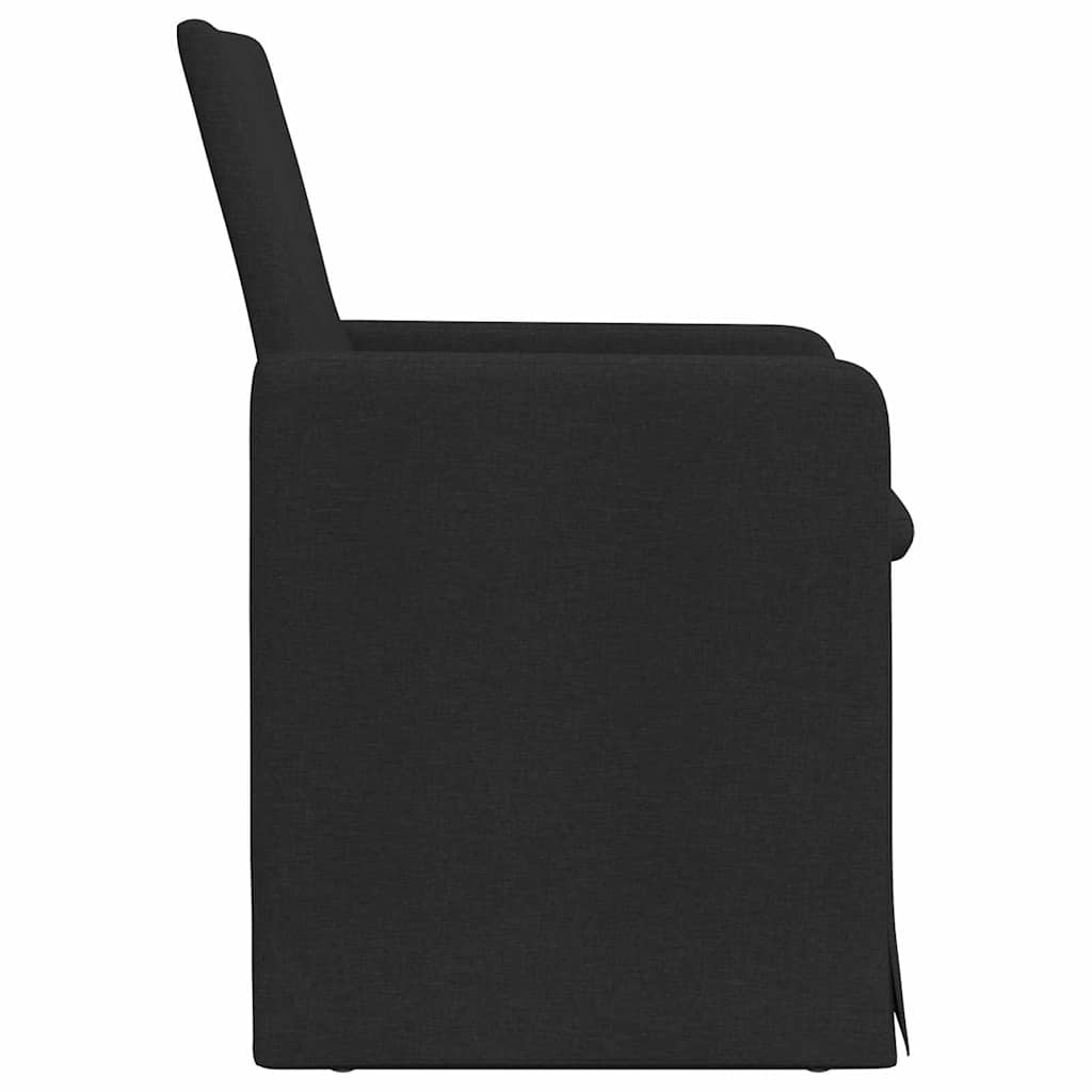Chaises de salle à manger 2 pcs Noir 57 x 67 x 95 cm tissu - XIOS