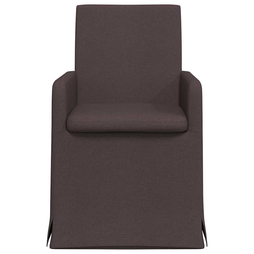 Chaises de salle à manger 2 pcs Marron foncé 57 x 67 x 95 cm - XIOS