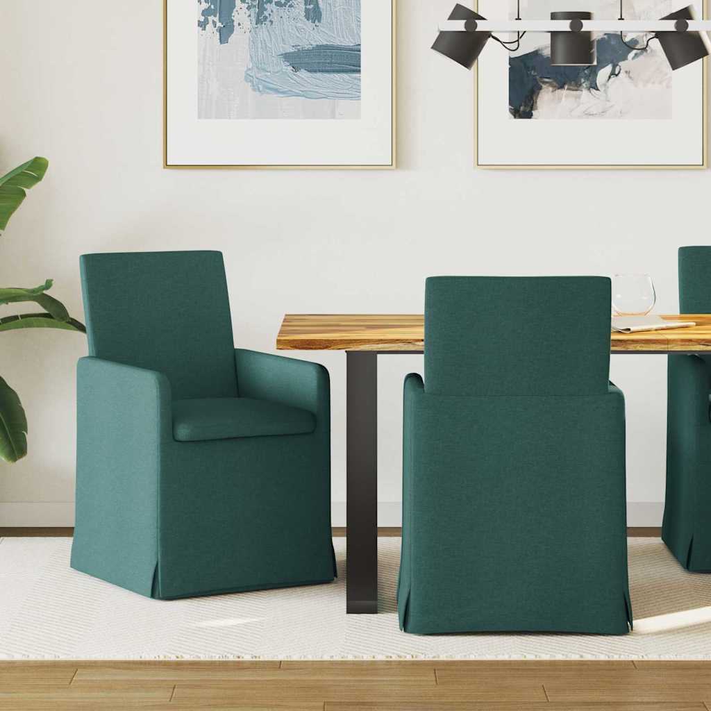 Chaises de salle à manger 2 pcs Vert foncé 57 x 67 x 95 cm - XIOS