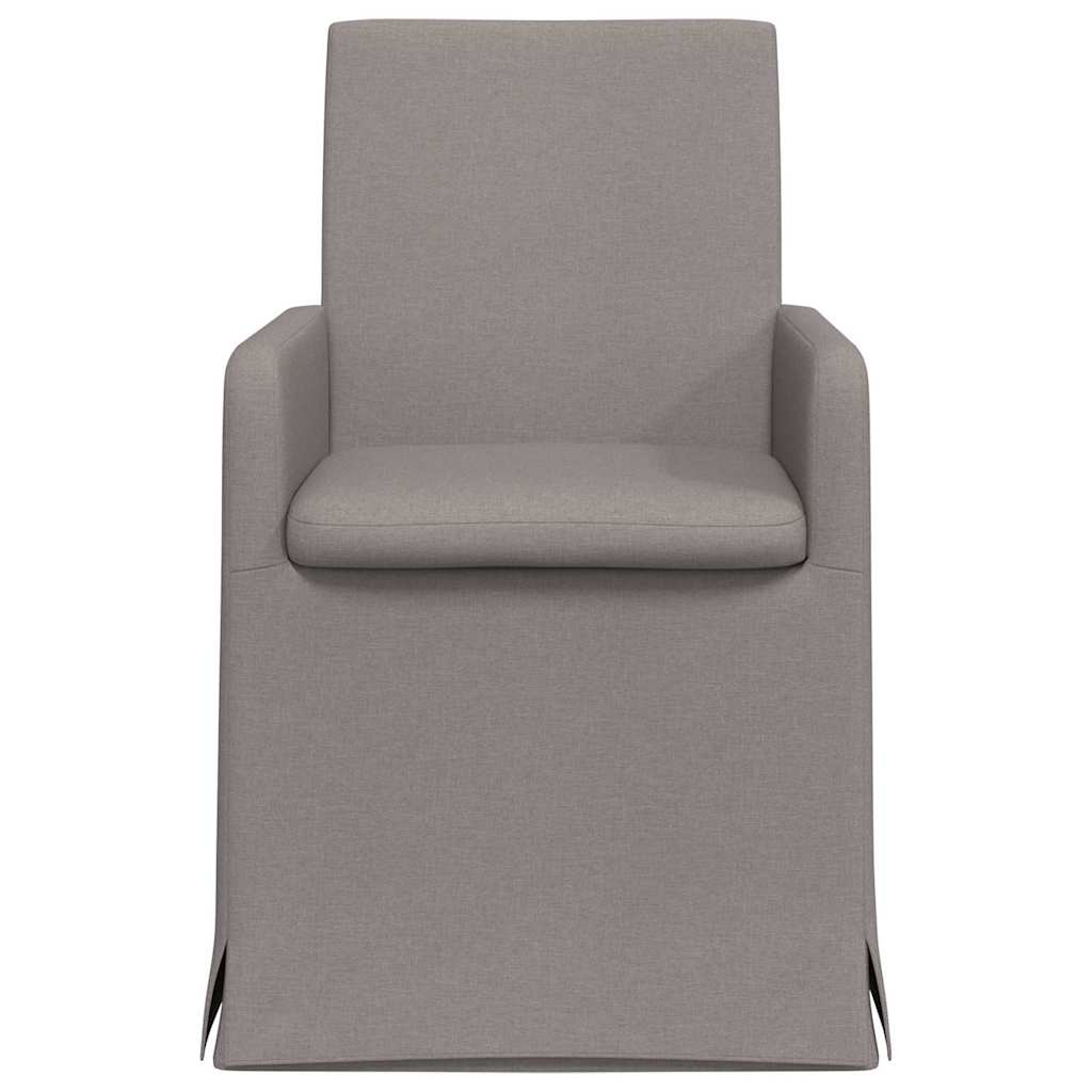 Chaises de salle à manger 2 pcs Taupe 57 x 67 x 95 cm tissu - XIOS
