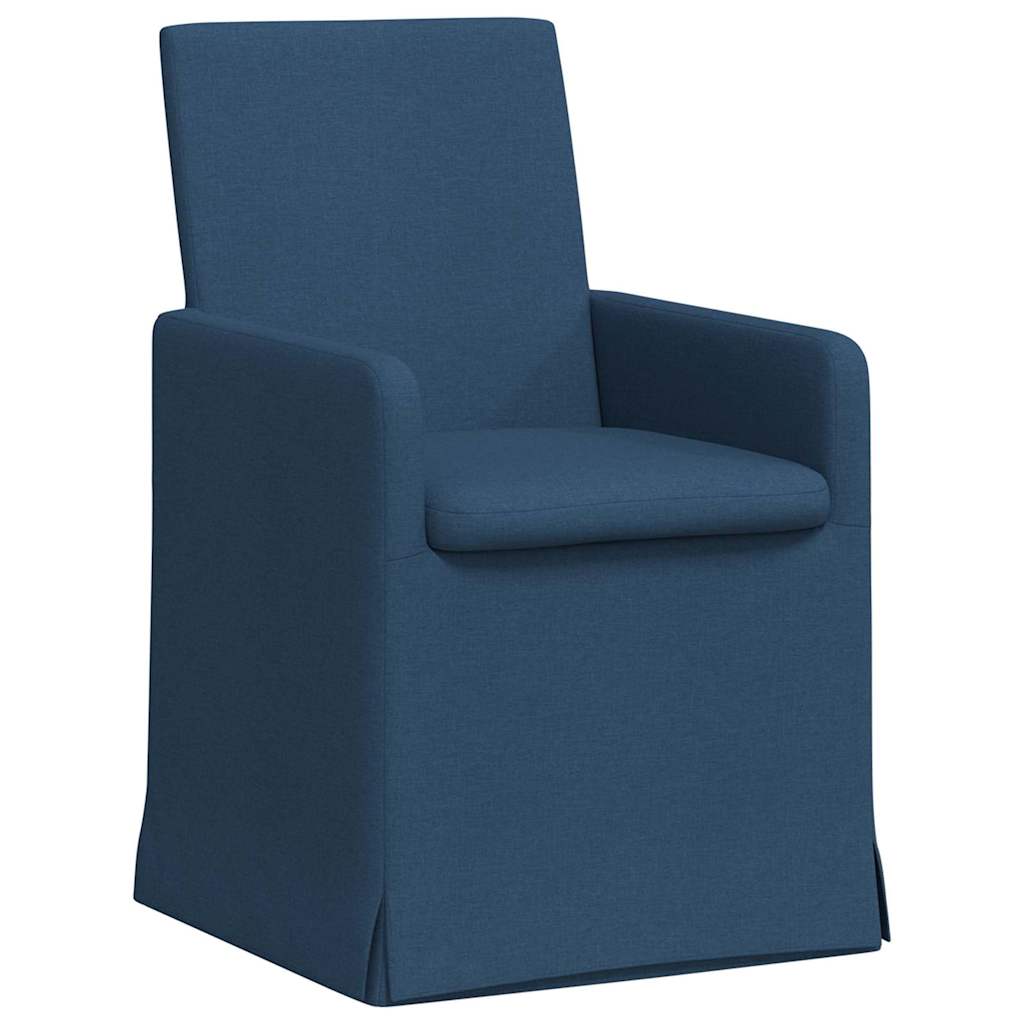 Chaises de salle à manger 2 pcs Bleu 57 x 67 x 95 cm tissu - XIOS