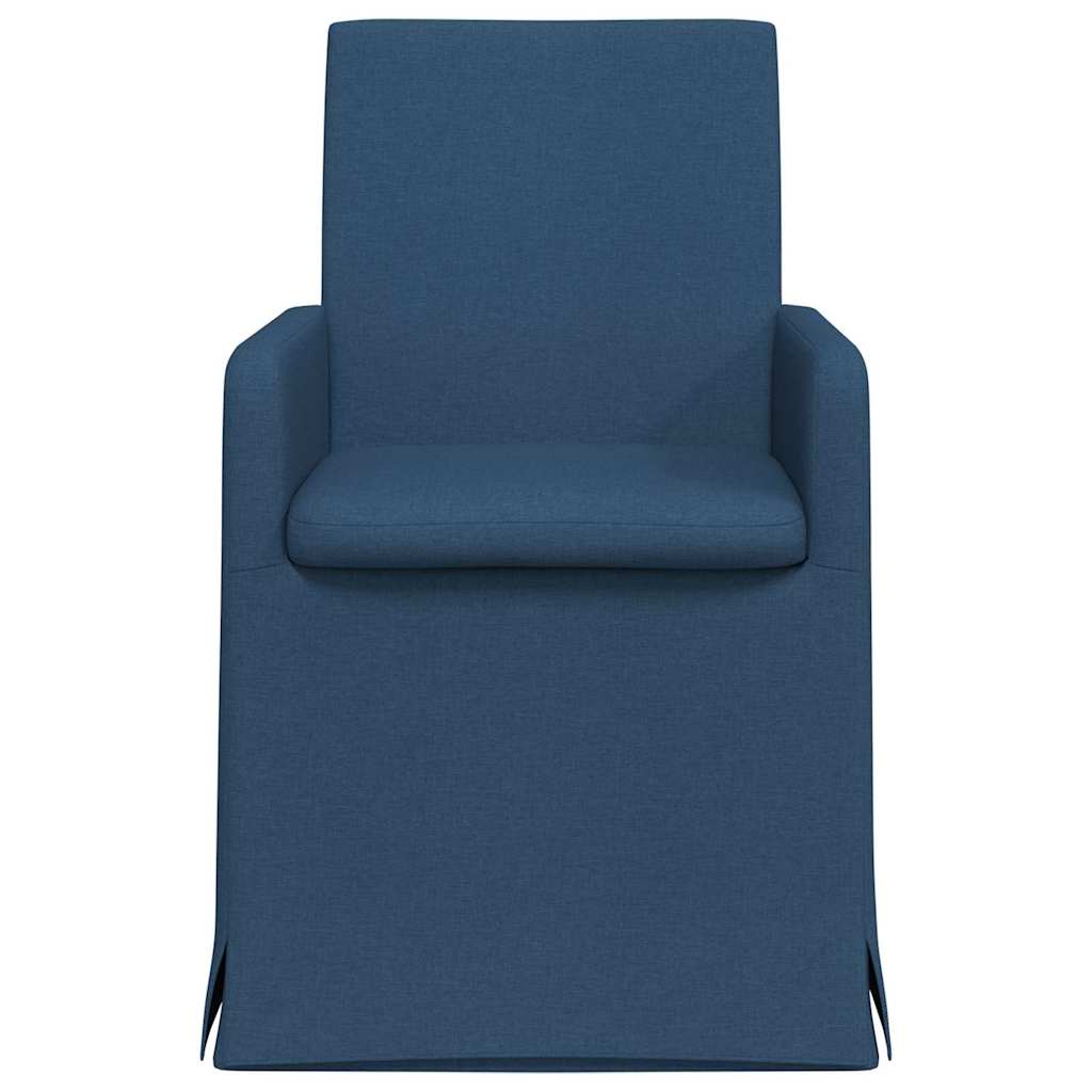 Chaises de salle à manger 2 pcs Bleu 57 x 67 x 95 cm tissu - XIOS